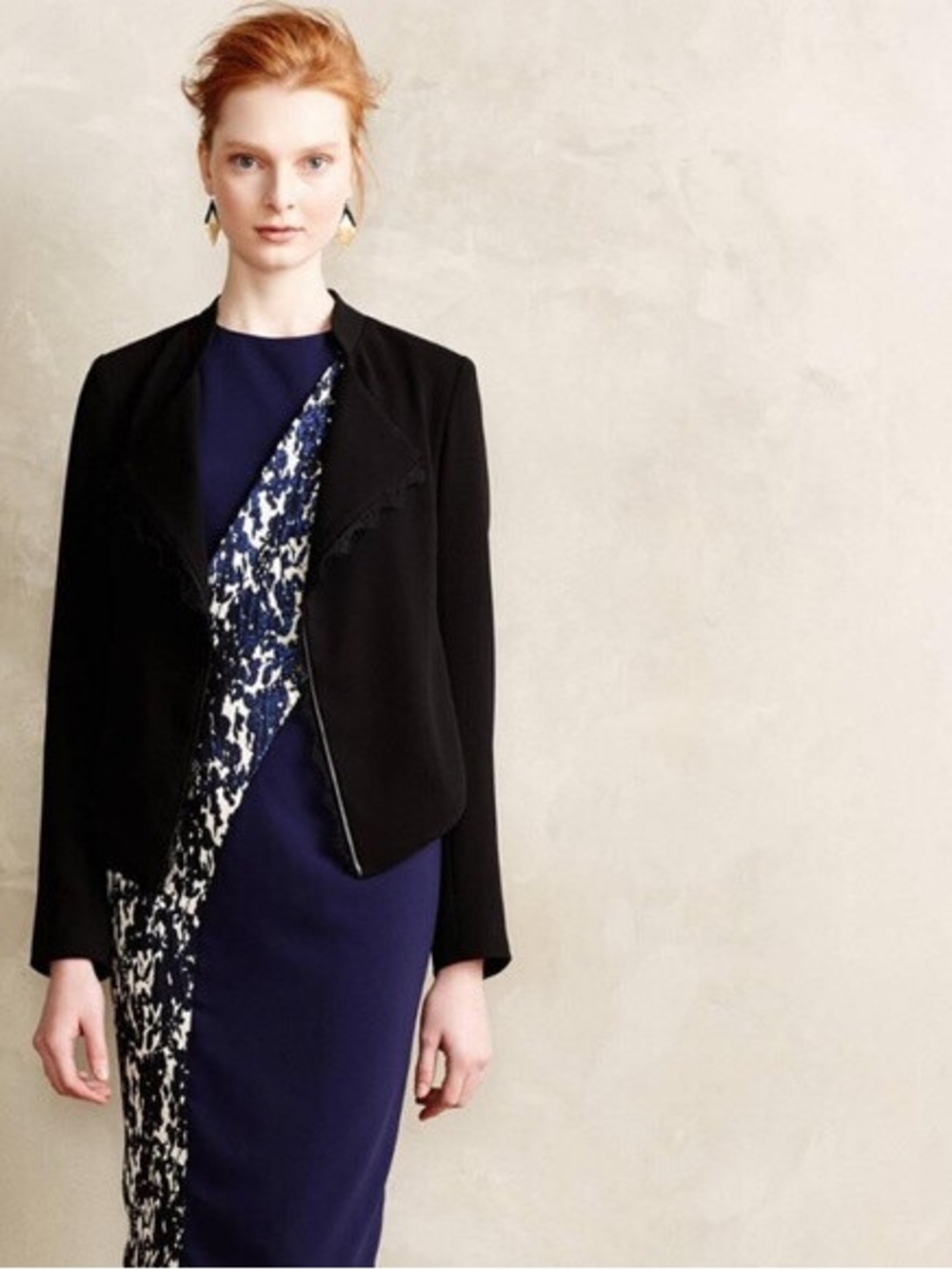 Anthropologie Elevenses Dimmet Drape Blazer
